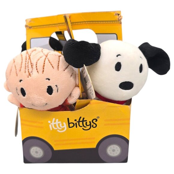 Hallmark Itty Bittys Plush Set of 4 Peanuts Gang Charlie Brown Linus Lucy Snoopy - Picture 4 of 16